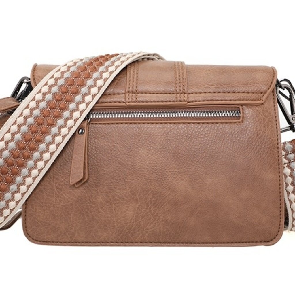 I'm dutch I'm dutch: handtas - schoudertasje Rione - camel