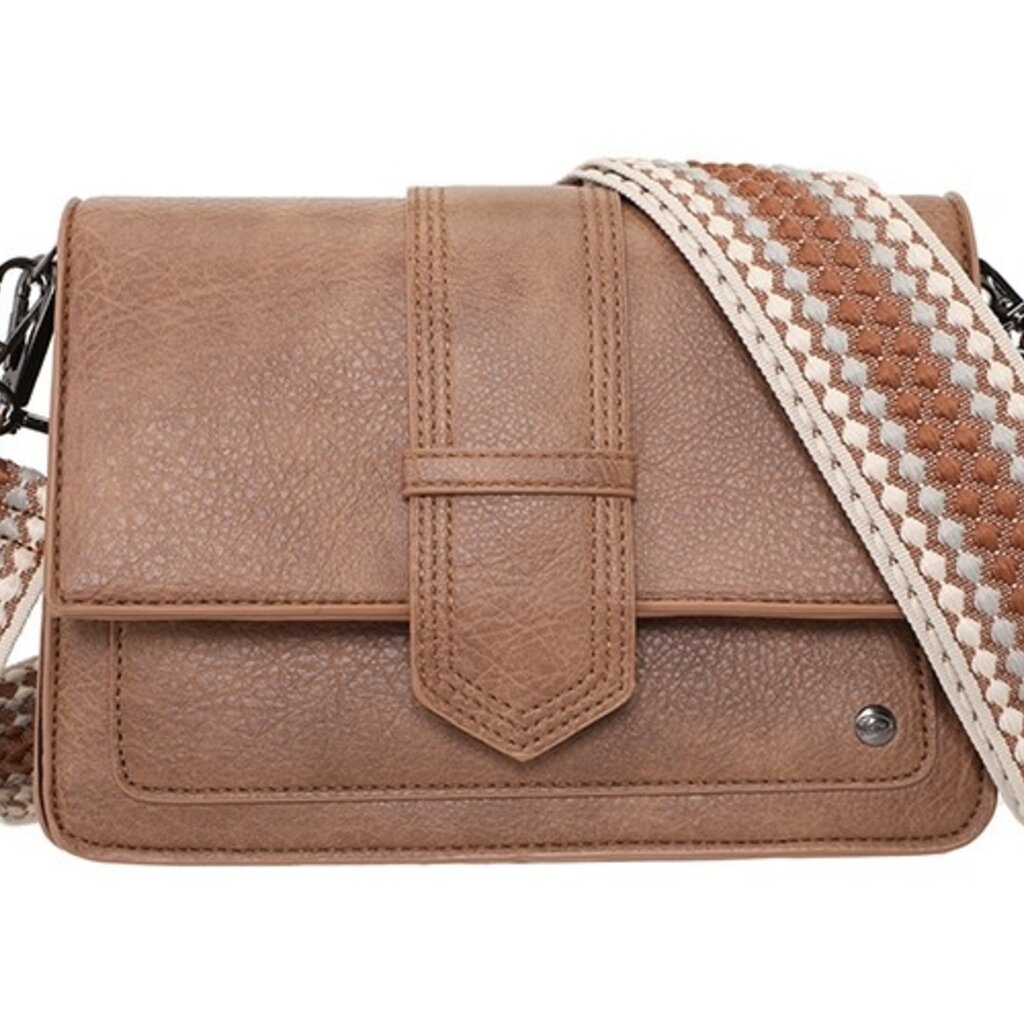 I'm dutch I'm dutch: handtas - schoudertasje Rione - camel