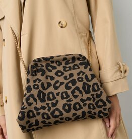 Yehwang Yehwang: tas stof luipaardprint - khaki