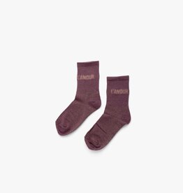 Liet & Joliet Liet & Joliet: sokken paars L'AMOUR
