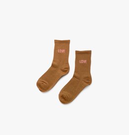 Liet & Joliet Liet & Joliet: sokken bruin LOVE