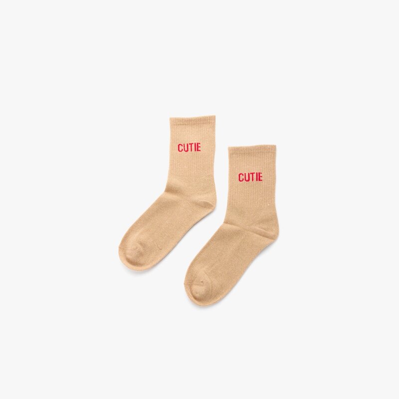 Liet & Joliet Liet & Joliet: sokken beige CUTIE