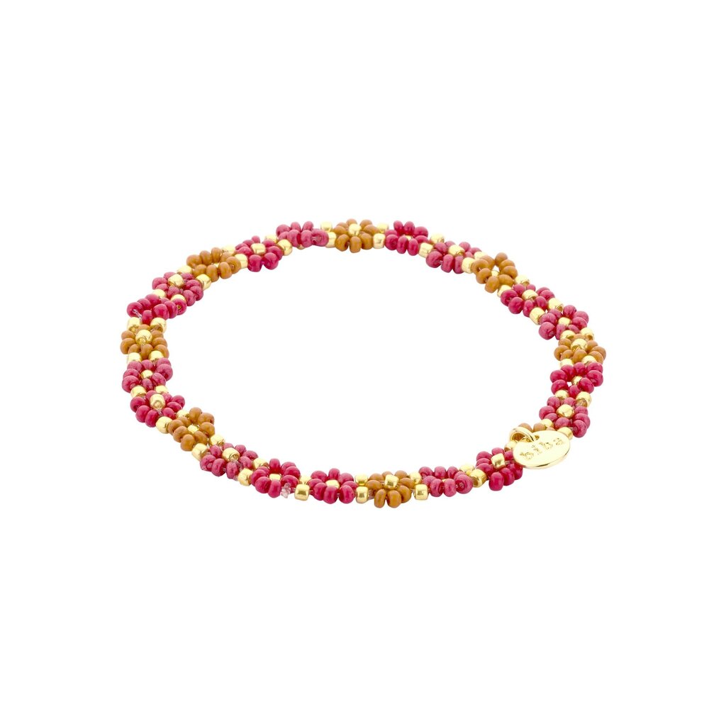 Biba Biba: armbandje elastiek- bloemetjes rondom 55563MIX01