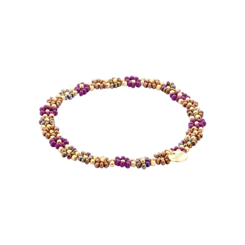 Biba Biba: armbandje elastiek- bloemetjes rondom 55563MIX05