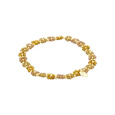 Biba Biba: armbandje elastiek- bloemetjes rondom 55563MIX07