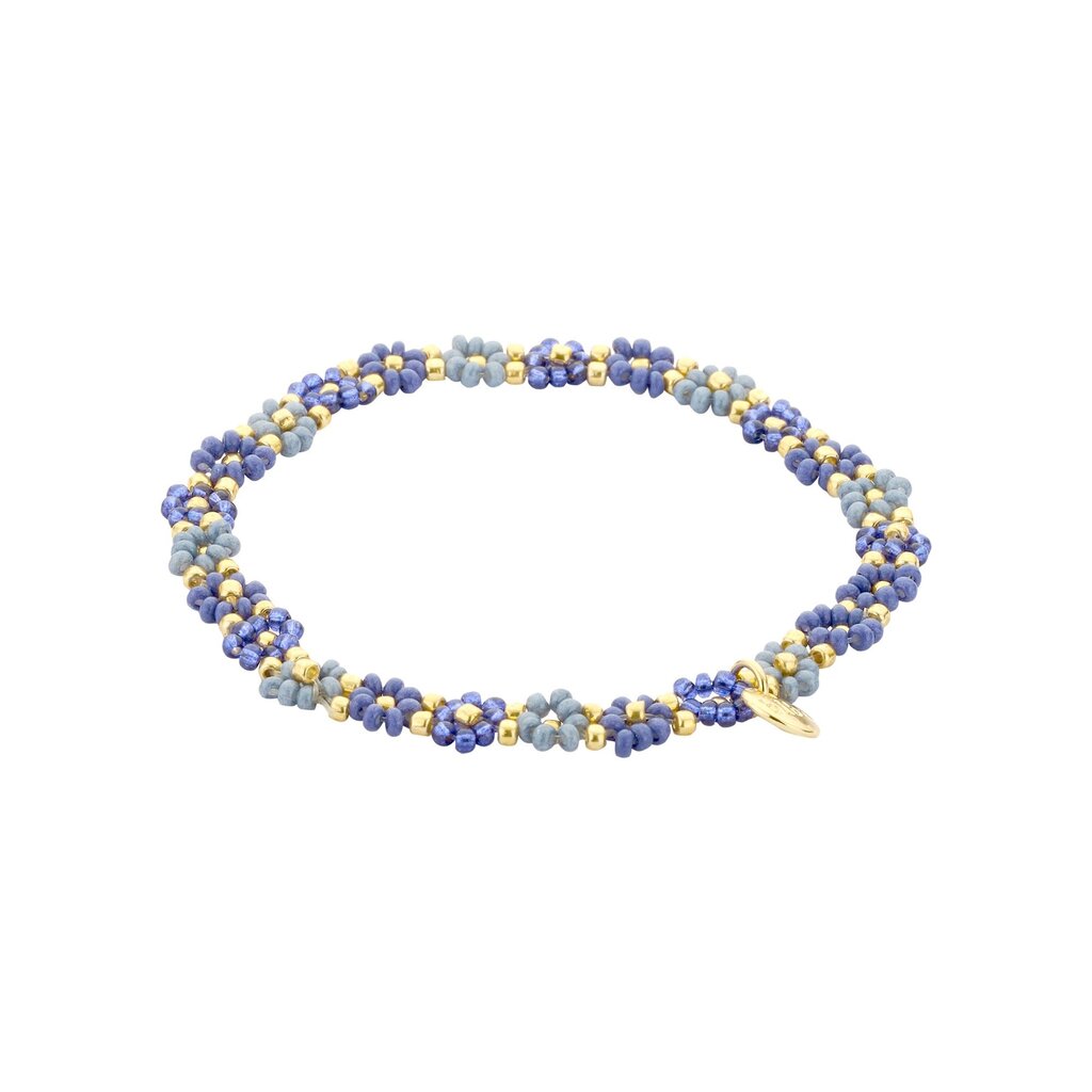 Biba Biba: armbandje elastiek- bloemetjes rondom 55563MIX08