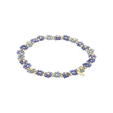 Biba Biba: armbandje elastiek- bloemetjes rondom 55563MIX08