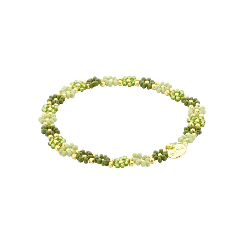 Biba Biba: armbandje elastiek- bloemetjes rondom 55563MIX14