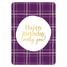 Kassaplan KP: kaartje a6 - Happy Birthday lovely you!