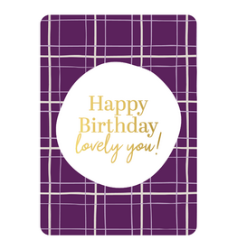 Kassaplan KP: kaartje a6 - Happy Birthday lovely you!