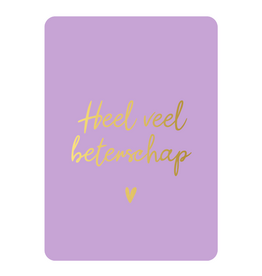 Kassaplan KP: kaartje a6 - Heel veel beterschap paars