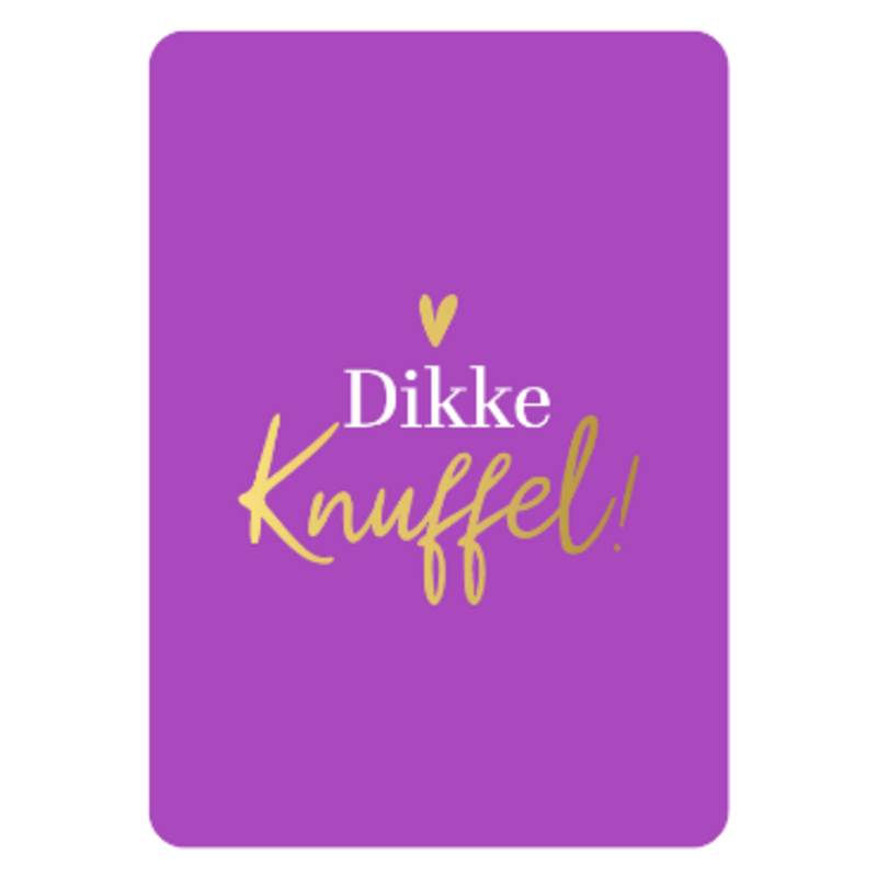 Kassaplan KP: kaartje a6 - Dikke knuffel