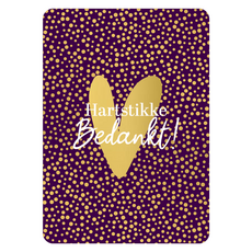 Kassaplan KP: kaartje a6 - Hartstikke bedankt