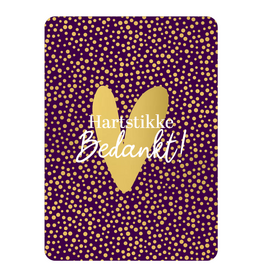 Kassaplan KP: kaartje a6 - Hartstikke bedankt