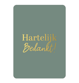 Kassaplan KP: kaartje a6 - Hartelijk bedankt