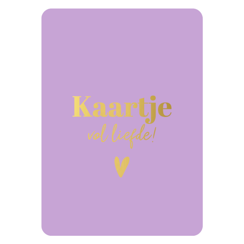 Kassaplan KP: kaartje a6 - Kaartje vol liefde