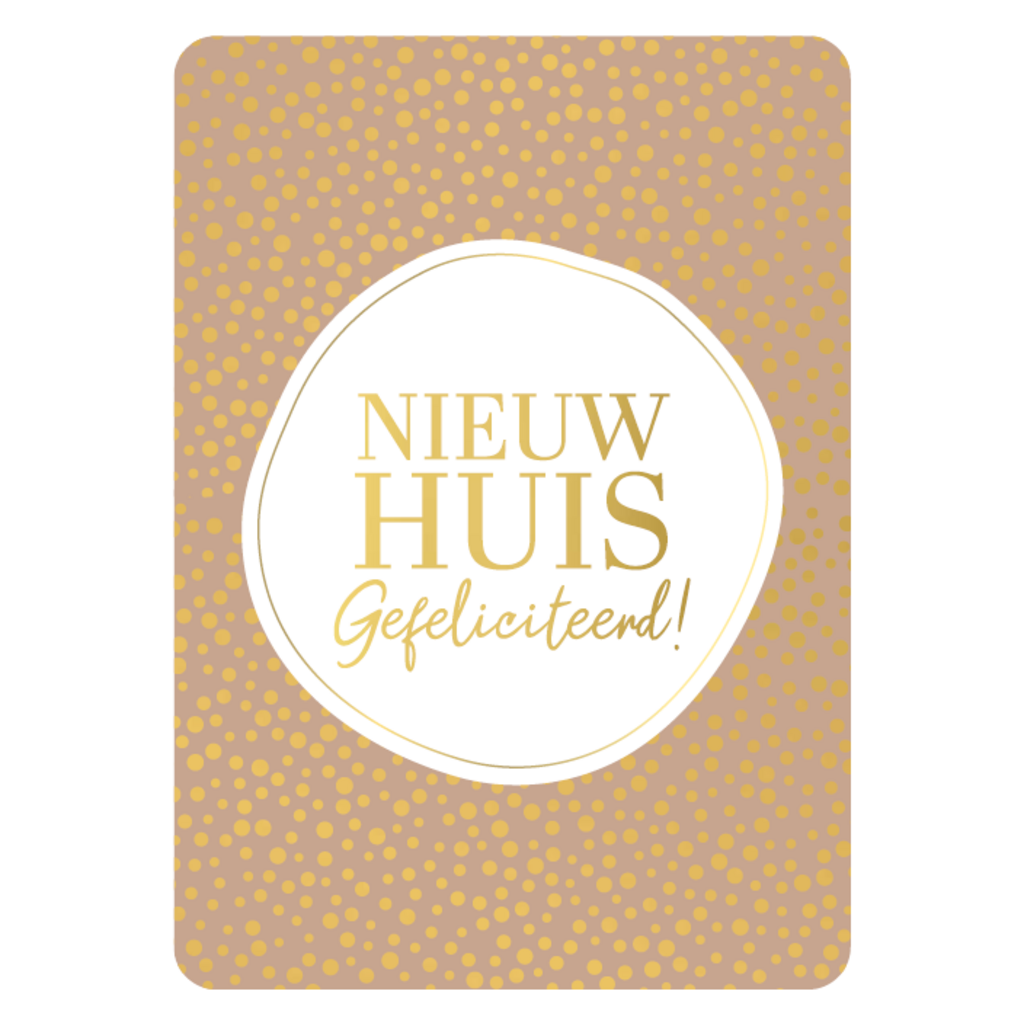 Kassaplan KP: kaartje a6 - Nieuw huis gefeliciteerd