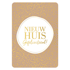 Kassaplan KP: kaartje a6 - Nieuw huis gefeliciteerd