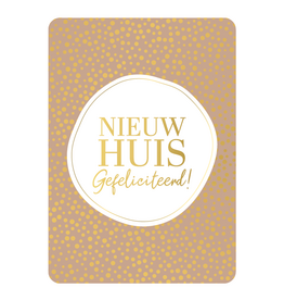 Kassaplan KP: kaartje a6 - Nieuw huis gefeliciteerd