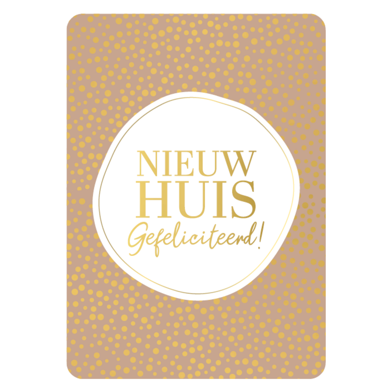 Kassaplan KP: kaartje a6 - Nieuw huis gefeliciteerd