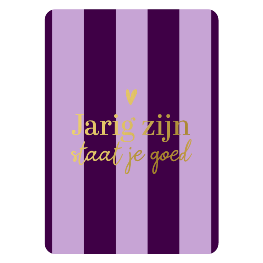 Kassaplan KP: kaartje a6 - Jarig zijn staat je goed