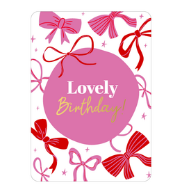 Kassaplan KP: kaartje a6 - Lovely birthday