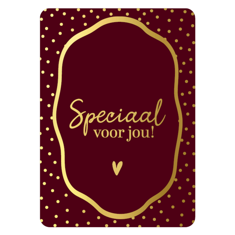 Kassaplan KP: kaartje a6 - Speciaal voor jou