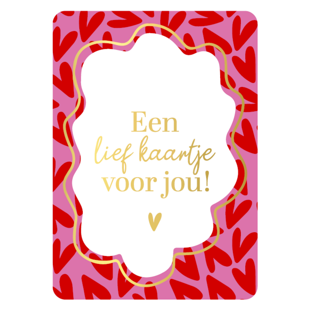 Kassaplan KP: kaartje a6 - Een lief kaartje voor jou