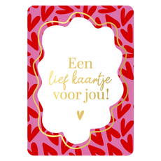 Kassaplan KP: kaartje a6 - Een lief kaartje voor jou