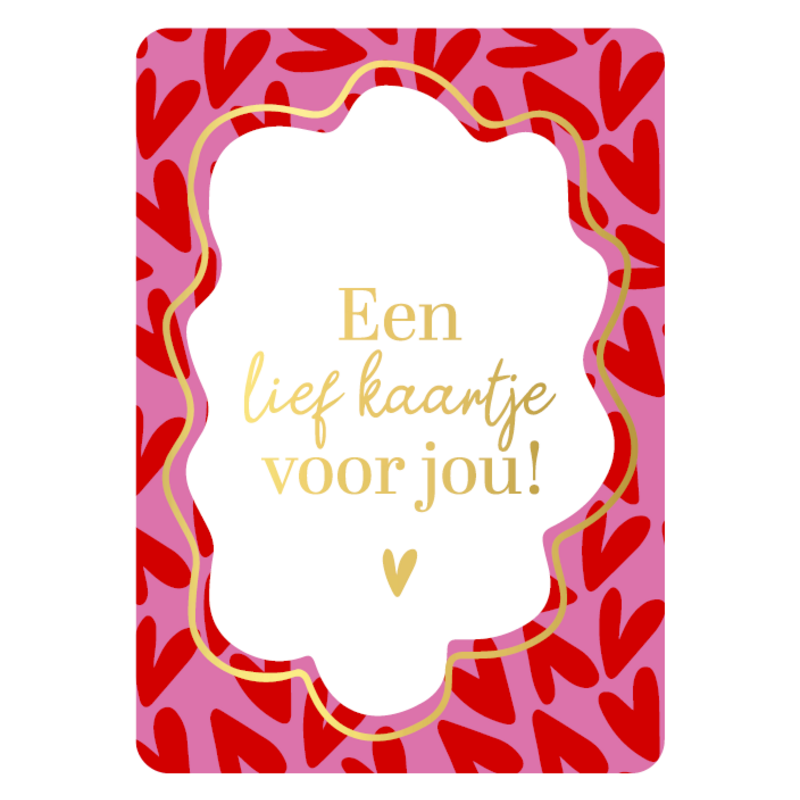Kassaplan KP: kaartje a6 - Een lief kaartje voor jou