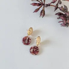 Atelier Meau Atelier Meau: Oorbellen - Chocolate brown - 15