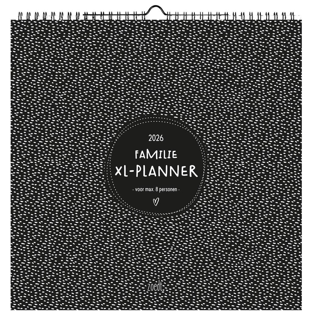 Zoedt Zoedt: XL Familieplanner 2026 - extra grote planner voor gezinnen - 6 tot 8 personen