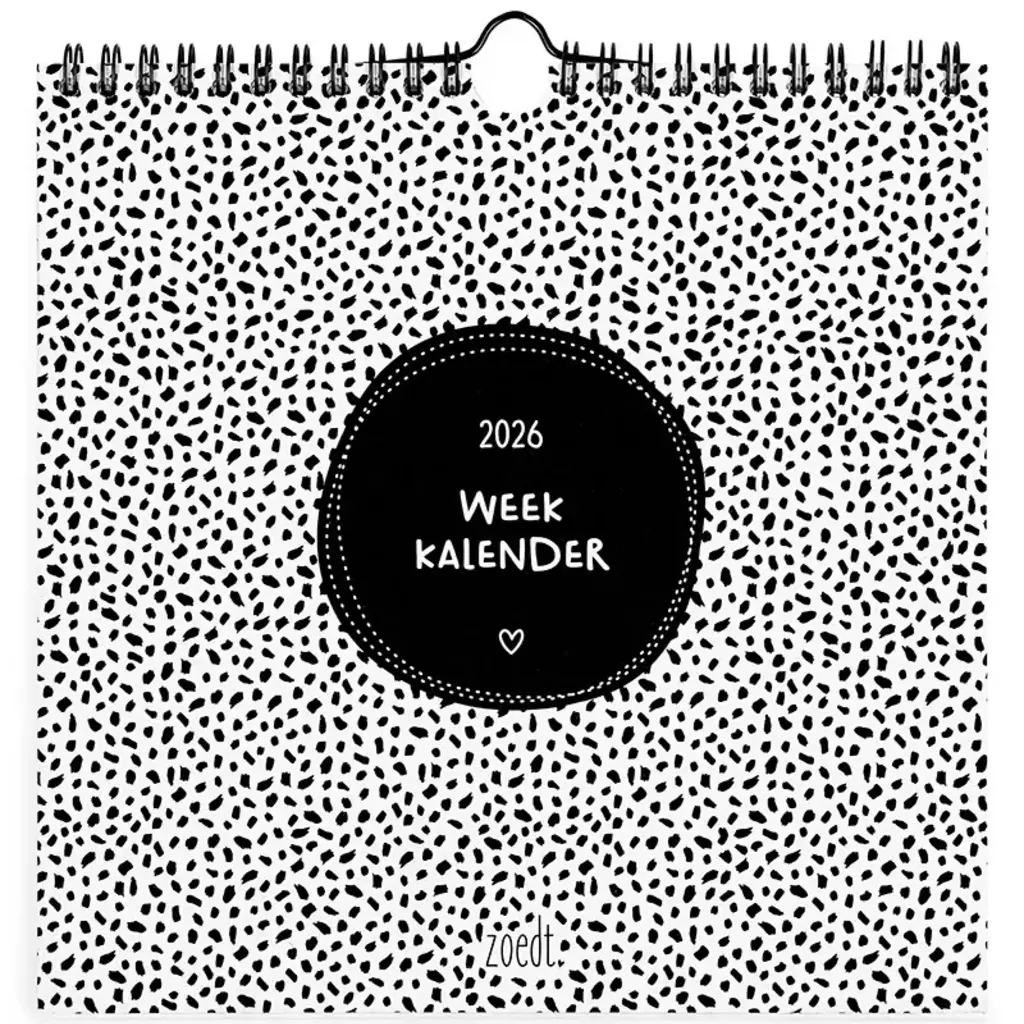 Zoedt Zoedt:  Weekkalender 2026 – stijlvolle en overzichtelijke weekplanner voor thuis