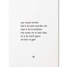 Zoedt Zoedt: kaart a6 - voor zoveel verdriet