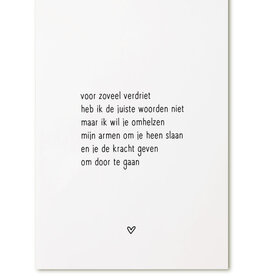 Zoedt Zoedt: kaart a6 - voor zoveel verdriet