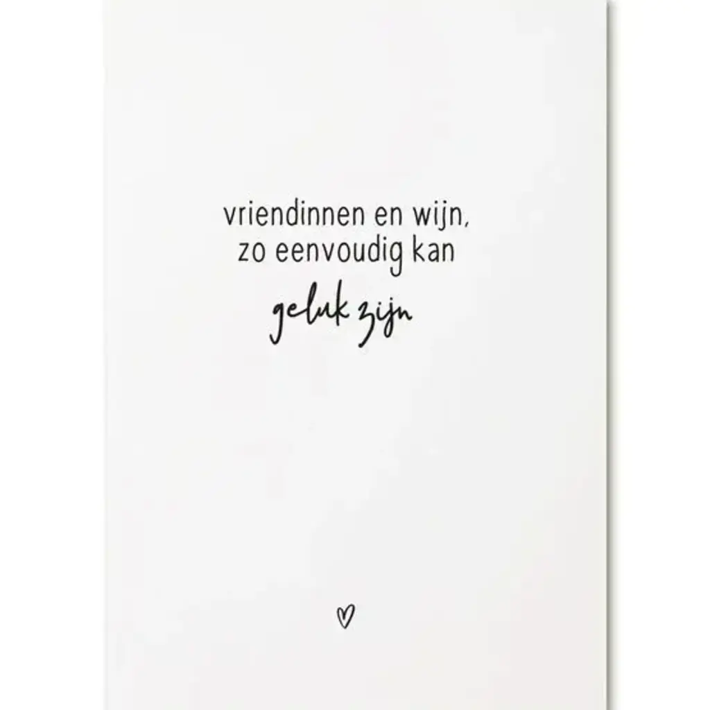 Zoedt Zoedt: kaart a6 - Vriendinnen en wijn