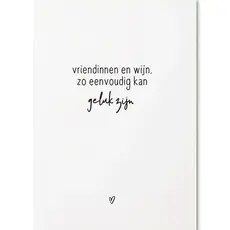 Zoedt Zoedt: kaart a6 - Vriendinnen en wijn