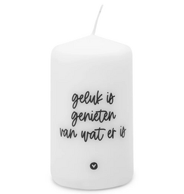 Zoedt Zoedt: kaars klein - Geluk is genieten van wat er is