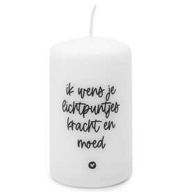 Zoedt Zoedt: kaars klein - Ik wens je lichtpuntjes kracht en moed