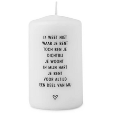 Zoedt Zoedt: kaars klein - Ik weet niet waar je bent ...
