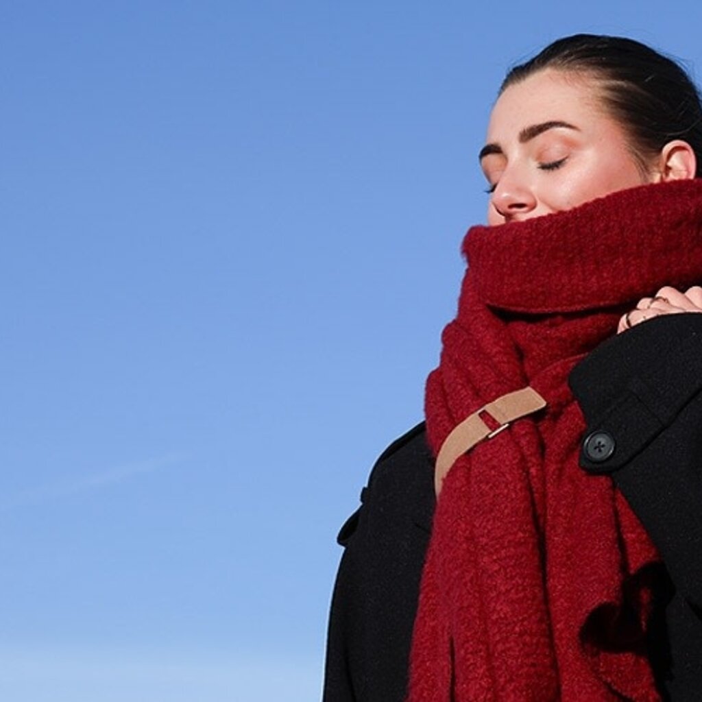 I'm dutch I'm Dutch: sjaal | Saalbach Bordeaux