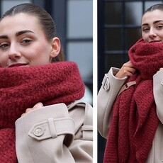 I'm dutch I'm Dutch: sjaal | Saalbach Bordeaux