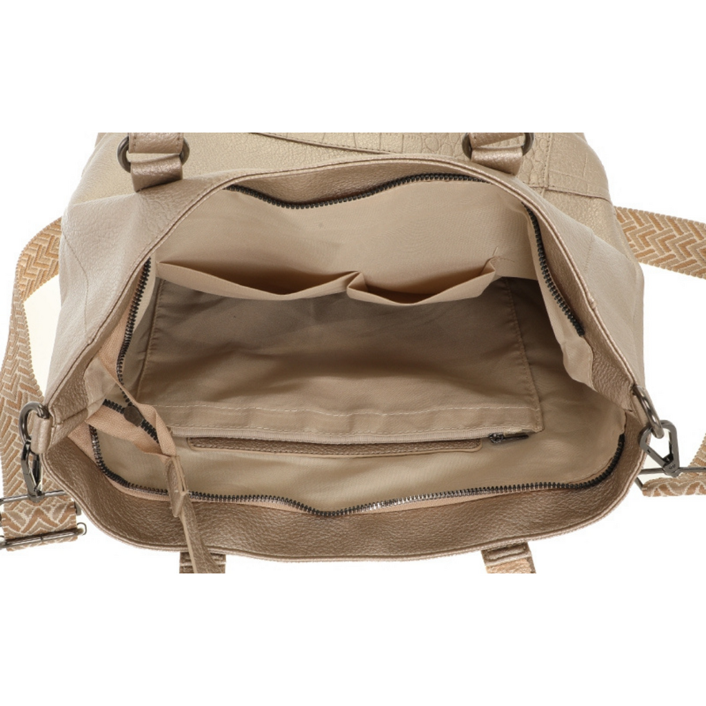 I'm dutch I'm dutch: handtas - schoudertas Tivoli - dark camel