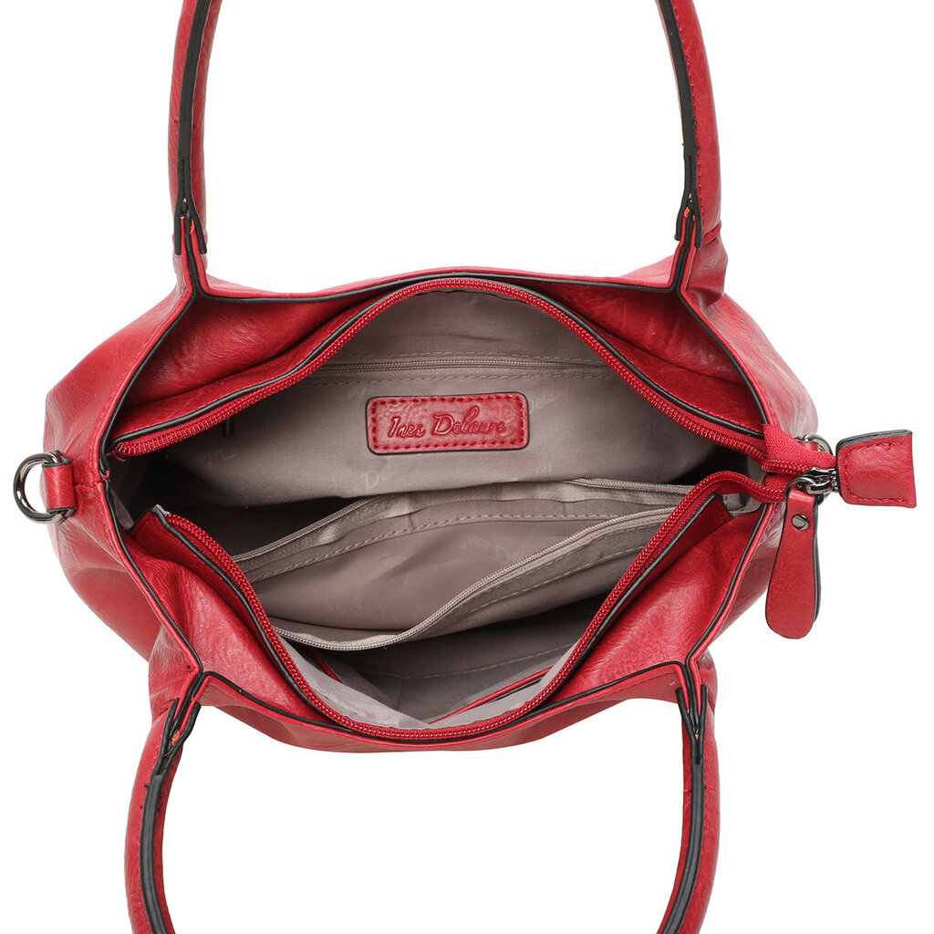 Ines Delaure Ines Delaure: handtas - rouge