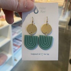Atelier Meer Atelier Meer: oorbellen - REGNA UP & klei