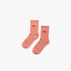 Liet & Joliet Liet & Joliet: sokken roze/oranje SMILE