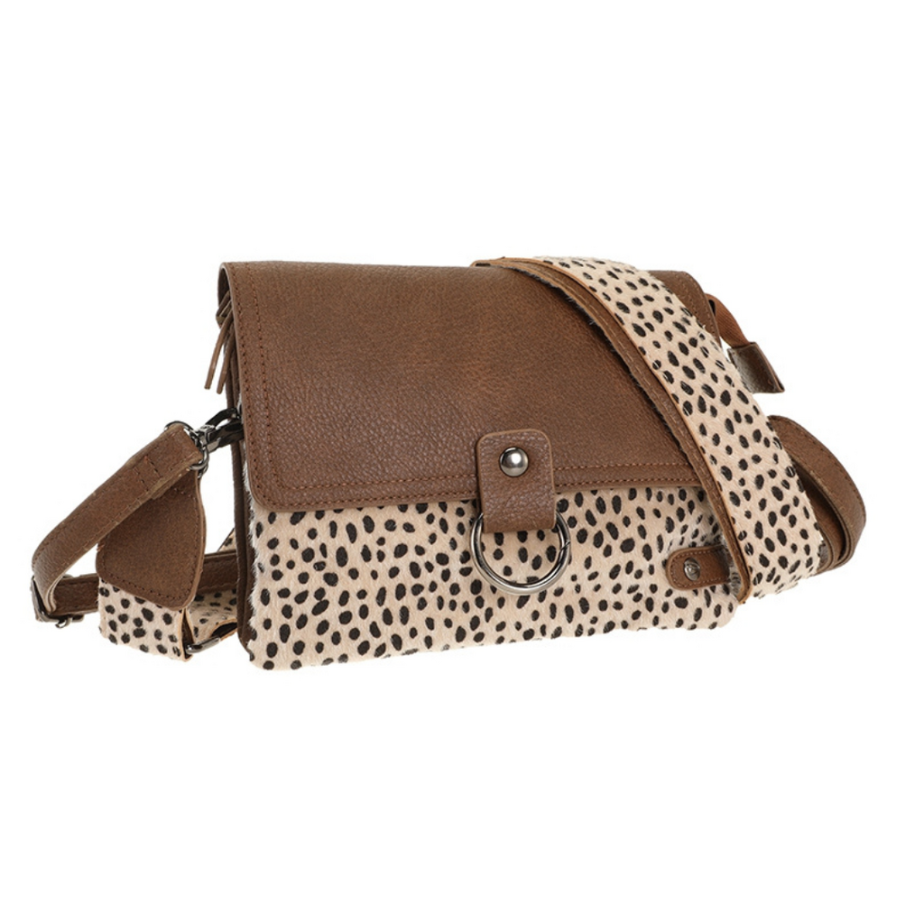 I'm dutch I'm dutch: Handtas - Camel dot Weston schoudertasje