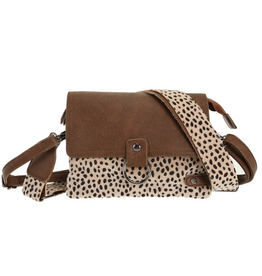 I'm dutch I'm dutch: Handtas - Camel dot Weston schoudertasje