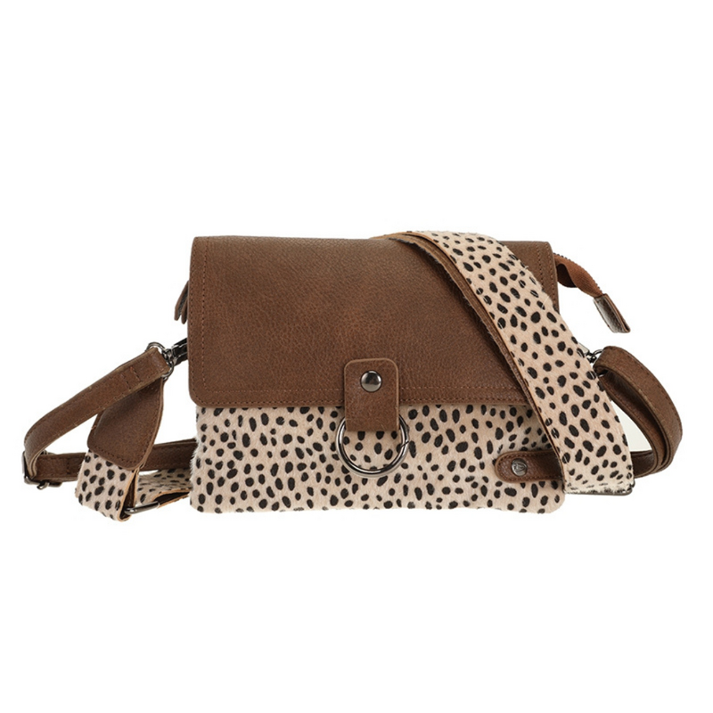 I'm dutch I'm dutch: Handtas - Camel dot Weston schoudertasje