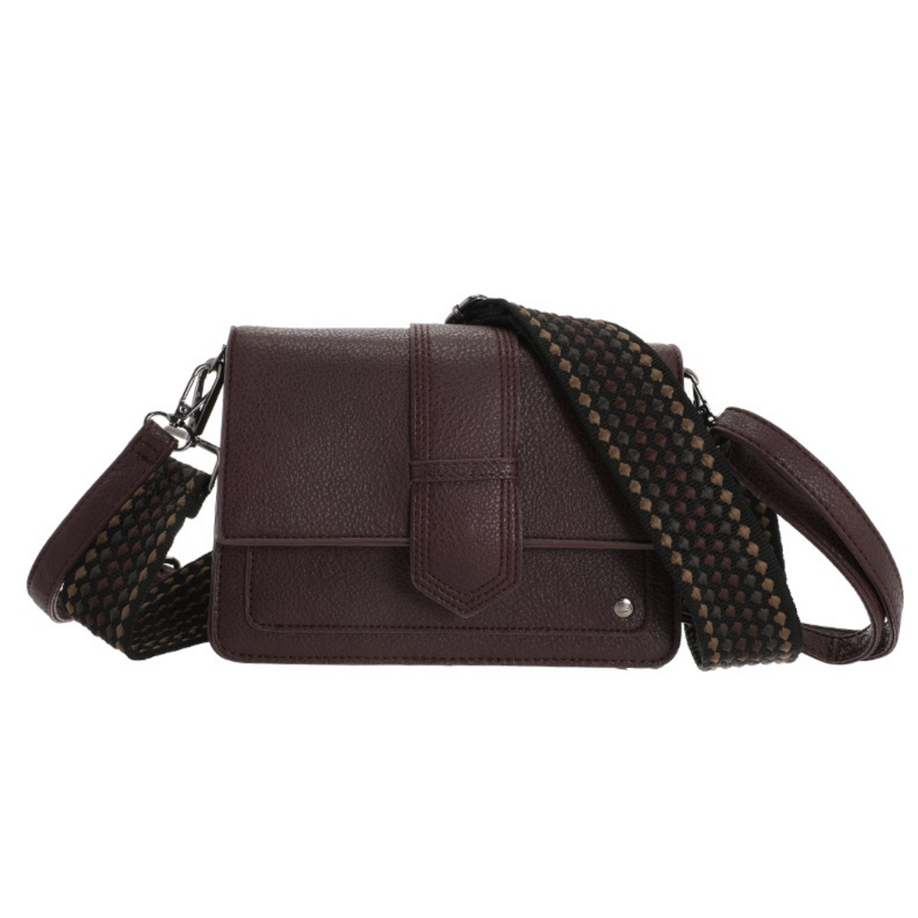 I'm dutch I'm dutch: handtas - schoudertasje Rione - bordeaux